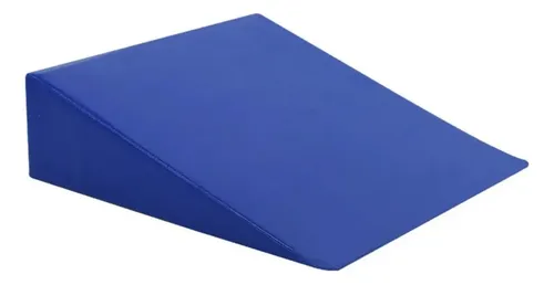 Cojin Almohada Cuña Rehabilitacion Terapeutica 15cm De Alto Azul