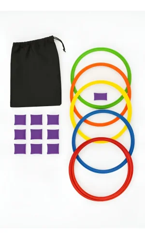 Set De 10 Aros 38cm Para Entrenamiento Funcional Y Deportivo Multicolor