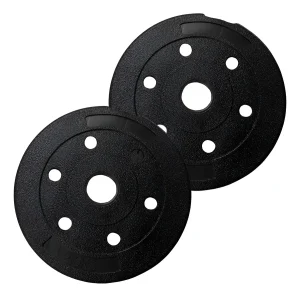 Set 2 Discos Preolímpicos Pvc 2,5kg Entrenamiento (total5kg) Negro