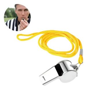 Silbato Metálico De Arbitro Entrenamiento Deporte Metalico