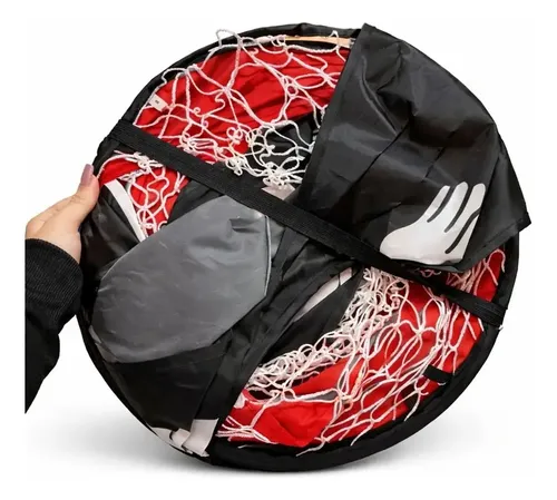Arco Para Entrenamiento De Fútbol Con Red 5 Tiros Doble Uso Color Rojo - Imagen 3