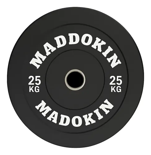 Disco Bumper 25kg Crossfit Negro - Imagen 2