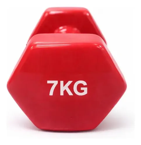 Par Mancuerna Hexagonal De Vinilo 7kg (14kg Total) - Imagen 5