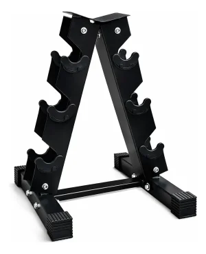 Rack Vertical Mancuernas Fierro Soporta 3 Pares