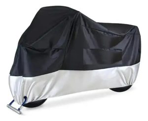 Funda Impermeable 100% Protector Cubre Motos Bicicletas Negro/gris