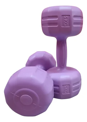 Par Mancuernas Pvc 5kg C/u Total 10kg