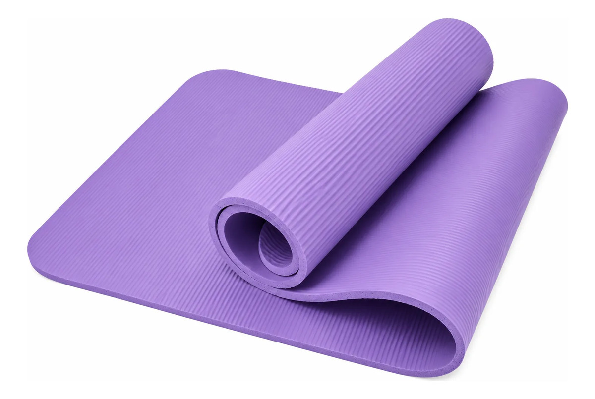 Mat Yoga Colchoneta Ejercicio Grueso 15mm Bolso Y Correa VIOLETA OSCURO - Imagen 6