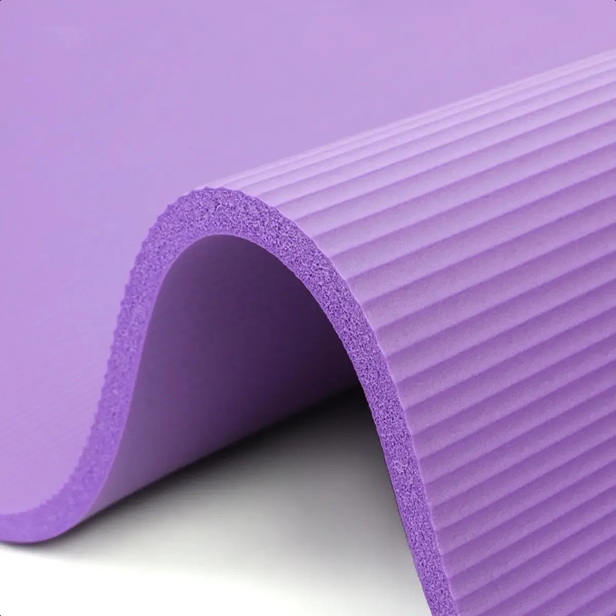 Mat Yoga Colchoneta Ejercicio Grueso 15mm Bolso Y Correa VIOLETA OSCURO - Imagen 4