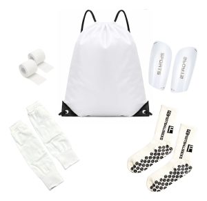 Set Entrenamiento Fútbol Completo Medias Antideslizantes/Canilleras Talla 39-44